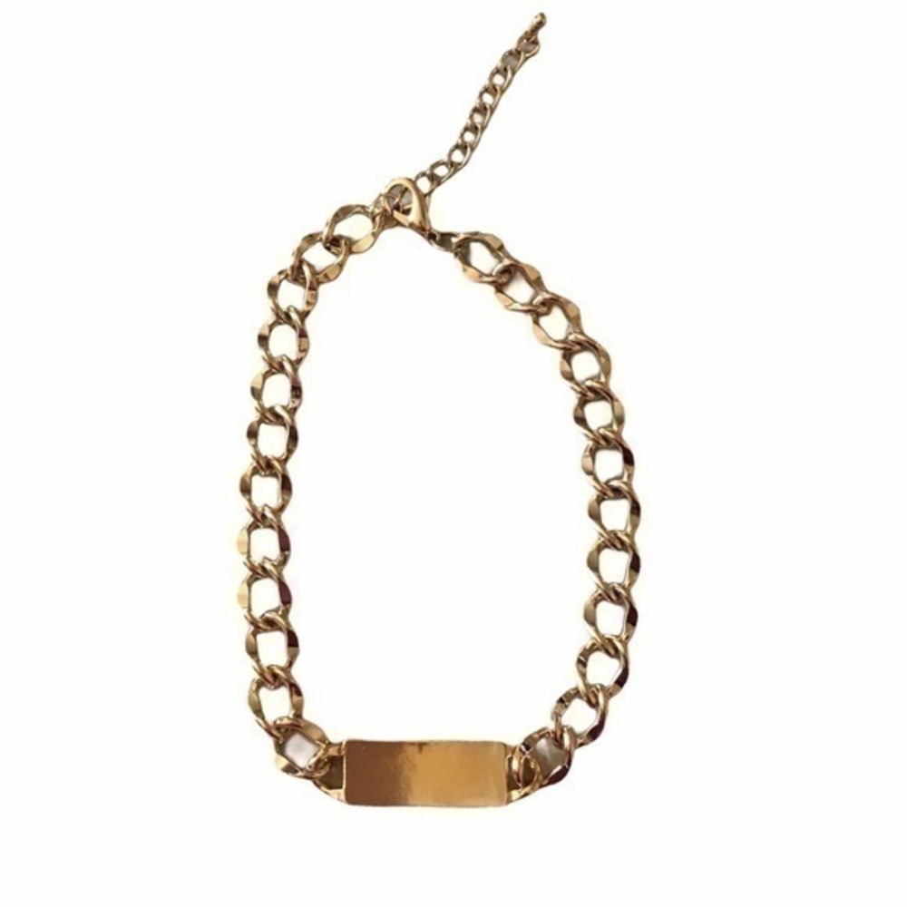 Straight Bar Across Necklace